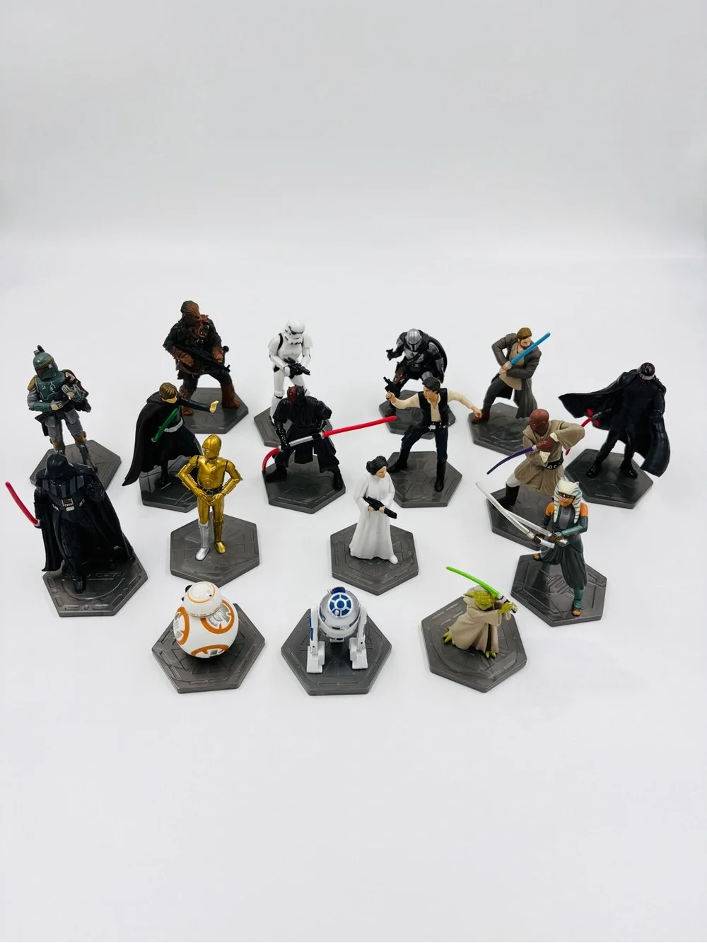 Disney Parks Star Wars Mega Mini Figurine Figures Collectible Lot Bundle Set
